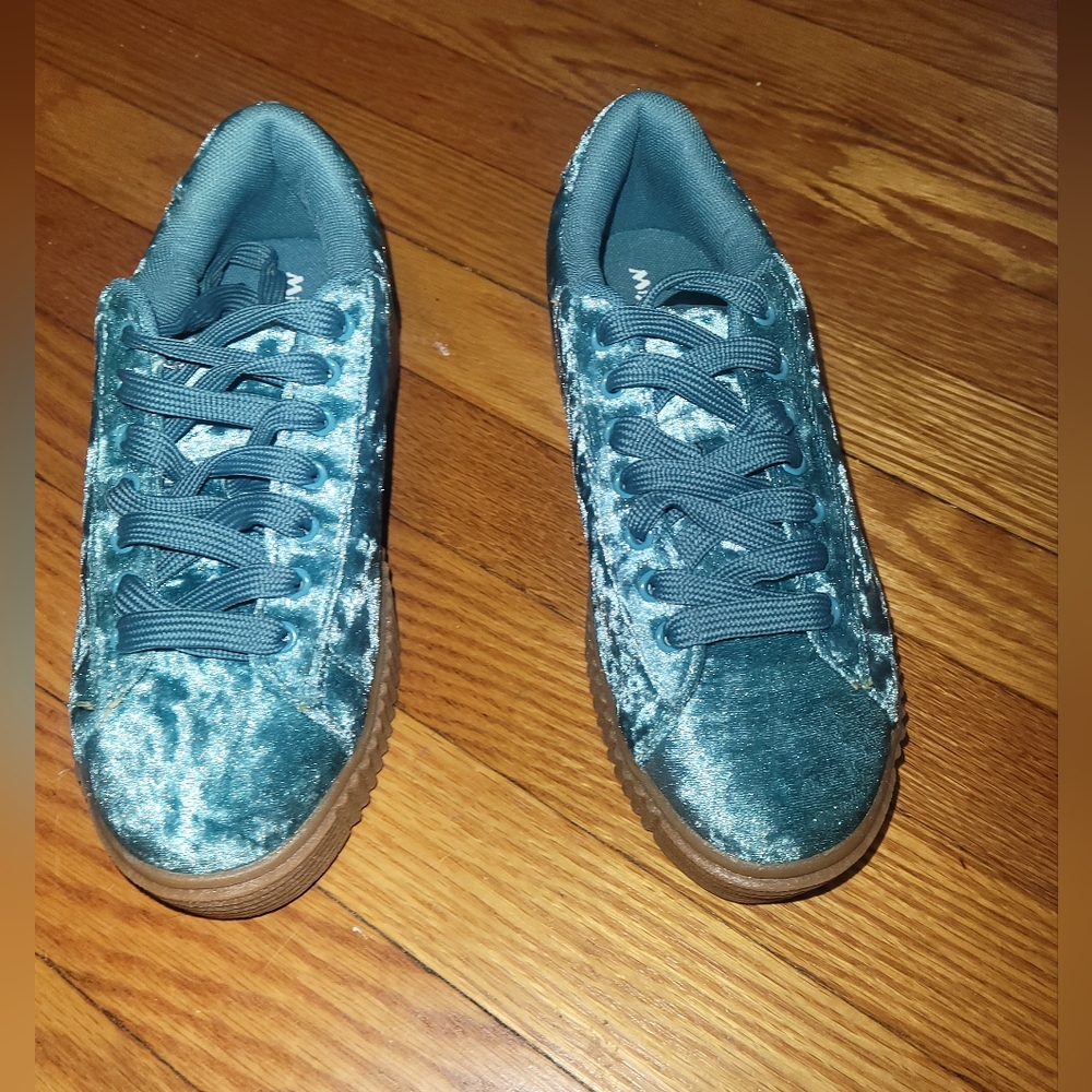 Misbehave blue platform sneakers. Size 6 womens